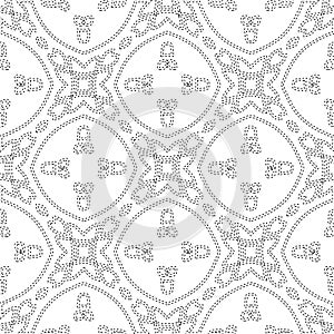 Geometric vector pattern with triangular elements. Seamless abstract ornament for wallpapers and backgrounds.