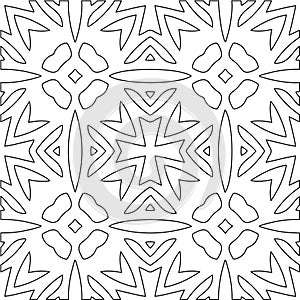 Geometric vector pattern with triangular elements. Seamless abstract ornament for wallpapers and backgrounds.