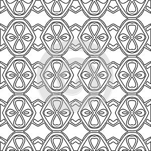 Geometric vector pattern with triangular elements. Seamless abstract ornament for wallpapers and backgrounds.