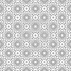 Geometric vector pattern with triangular elements. Seamless abstract ornament for wallpapers and backgrounds.