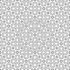 Geometric vector pattern with triangular elements. Seamless abstract ornament for wallpapers and backgrounds.