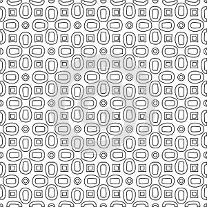 Geometric vector pattern with triangular elements. Seamless abstract ornament for wallpapers and backgrounds.