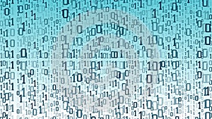 Binary code cyberspace, computer cloud random numbers