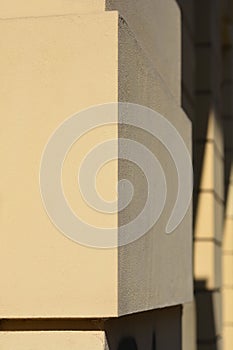 Geometric Wall in Sunlight