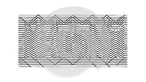 Geometric Wave Pattern Abstract Background Vector, vector design Generative AI