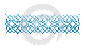 Geometric Wave Pattern: Abstract Blue and White Texture, vector design Generative AI