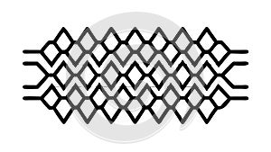 Geometric Wave Pattern Abstract Repeating Design, vector design Generative AI