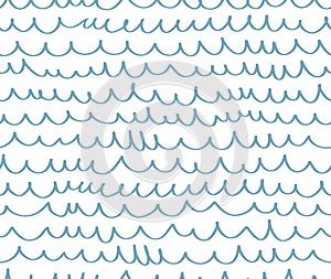 Geometric wave seamless pattern background.