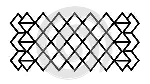 Geometric Weave Pattern for Abstract Textures & Backgrounds, vector design Generative AI