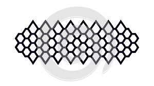 Geometric Weave Pattern Icon, Abstract Texture, Modern Design, vector design Generative AI