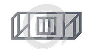 Geometric Window Pattern, Architecture and Design Element, vector design Generative AI