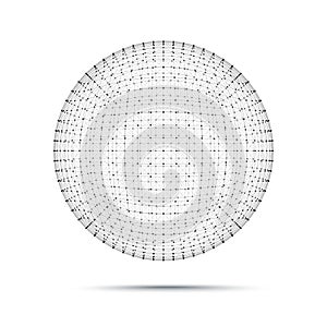 Geometric wire mesh sphere