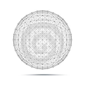 Geometric wire mesh sphere