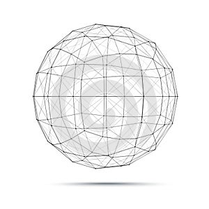 Geometric wire mesh sphere