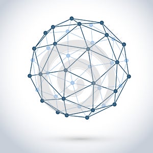 Geometric wire mesh sphere