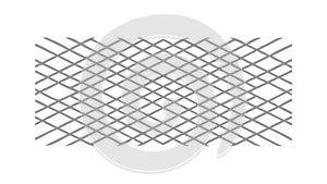 Geometric Woven Grid Pattern, Abstract Interlaced Background, vector design Generative AI