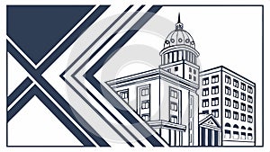 Geometric X pattern, abstract design, and modern background. vector design Generative AI