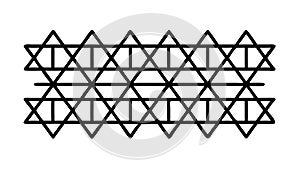 Geometric X-Pattern Grid for Abstract & Modern Design, vector design Generative AI