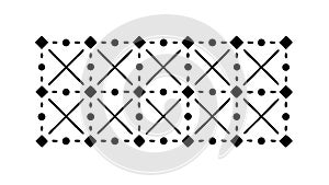 Geometric X-Patterned Grid for Abstract Modern Design, vector design Generative AI