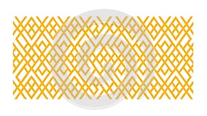 Geometric Yellow-Orange Diagonal Grid Pattern, vector design Generative AI