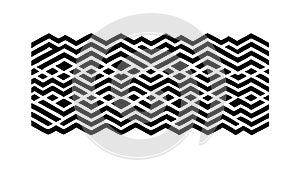 Geometric Zigzag Pattern Icon, Abstract Texture, Dynamic Design, Wavy Lines, vector design Generative AI