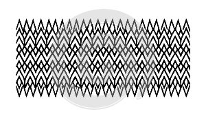 Geometric Zigzag Wave Pattern, Abstract Textured Design, vector design Generative AI
