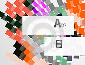Geometrical abstract background with infographics
