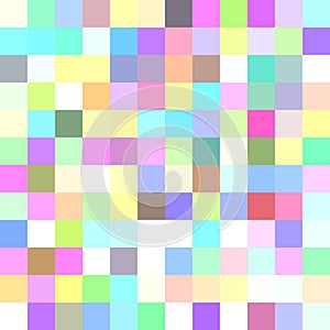 Geometrical abstract square mosaic background - vector from squares in colorful tones