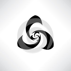 Geometrical abstract stylish logo design elemnt. Vector stylzed