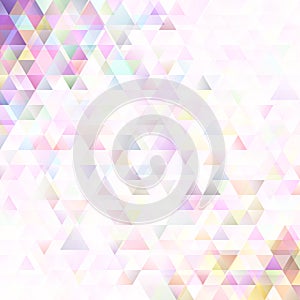 Geometrical abstract triangular background - vector graphic design