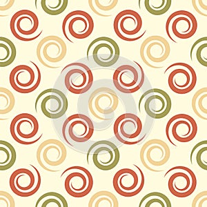 Geometrical background with spirals. Abstract seamless