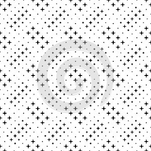 Geometrical black and white star pattern background