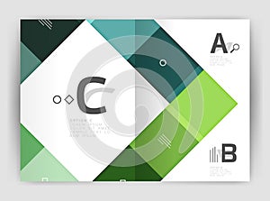 Geometrical brochure a4 business template