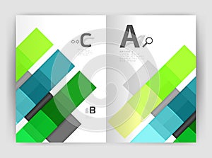 Geometrical brochure a4 business template