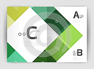 Geometrical brochure a4 business template