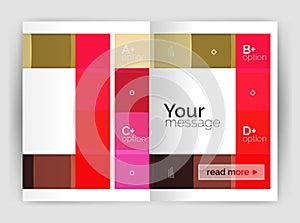 Geometrical brochure a4 business template