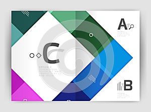 Geometrical brochure a4 business template