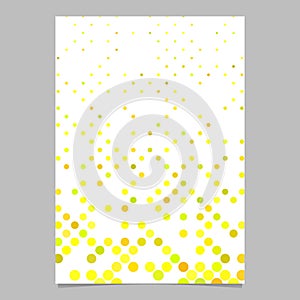 Geometrical circle pattern background poster template design