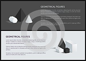 Geometrical Figures Banners Vector Illustration