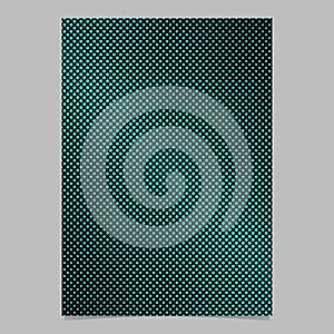 Geometrical halftone diagonal circle pattern background flyer template design - vector stationery illustration