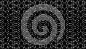 Geometrical line black and white seamless pattern design photo