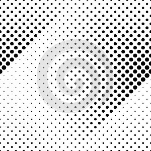 Geometrical monochrome seamless circle pattern background design