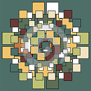 Geometrical pattern.square pattern background