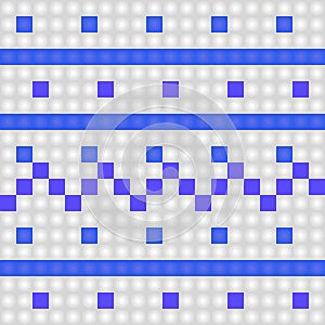 Geometrical seamless knitting scheme pattern background