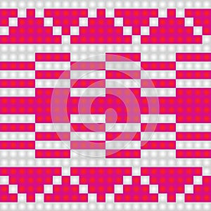 Geometrical seamless knitting scheme pattern background