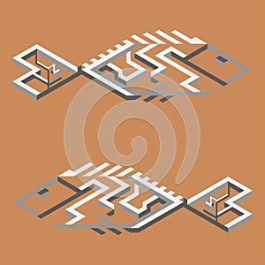 Geometrical seamless pattern