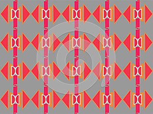 Geometrical shape repetitive local ethnic pattern background photo