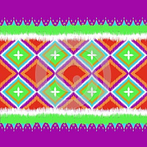 Geometrics ethnic seamless pattern in tribal. wallpaper, Fabric, clothing, scarf, carpet.