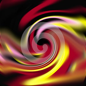 Fluid smoky red yellow dark shapes, graphics, abstract background