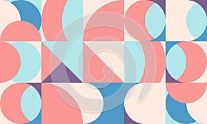 Geometry abstract pattern with simple shape and figure. Abstract vector pattern in Scandinavian style. For use in web